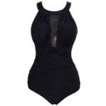 Maillot de Bain Sexy 1 Piece Vintage Noir - Louise Vintage