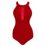 Maillot de Bain Sexy 1 Piece Vintage Rouge - Louise Vintage