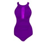 Maillot de Bain Sexy 1 Piece Vintage Violet - Louise Vintage