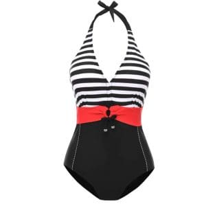 Maillot de Bain Vintage Pinup Marin - Louise Vintage