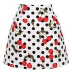 Mini Jupe Vintage Cerises et Pois - Louise Vintage