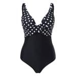 Monokini Noir Rétro Pois - Louise Vintage