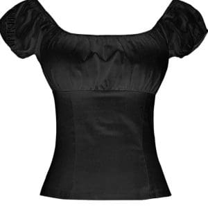 Petit Haut Femme Vintage Noir - Louise Vintage