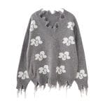 Pull Années 70 Gris - Louise Vintage