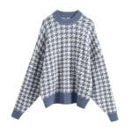 Pull Blanc Bleu Vintage - Louise Vintage