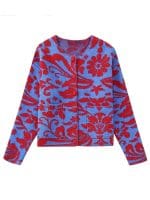 Pull Jacquard Vintage Femme Fleurs - Louise Vintage