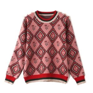 Pull Montagne Vintage Rose - Louise Vintage