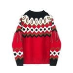 Pull Norvégien Vintage Rouge - Louise Vintage