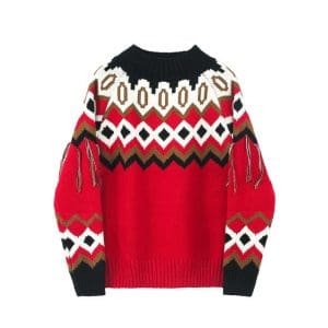 Pull Norvégien Vintage Rouge - Louise Vintage