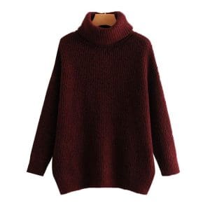 Pull Oversize Vintage Bordeaux - Louise Vintage