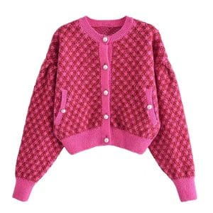 Pull Rose Vintage Col Rond - Louise Vintage