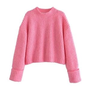 Pull Rose Vintage Manches Longues - Louise Vintage