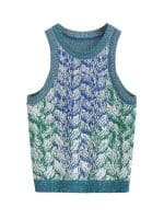 Pull Sans Manche Vintage Bleu - Louise Vintage