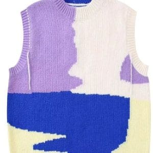 Pull Sans Manche Vintage Violet - Louise Vintage