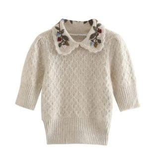 Pull Vintage Broderie - Louise Vintage