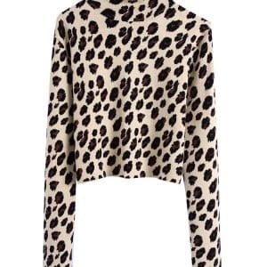 Pull Vintage Dos Nu Léopard - Louise Vintage