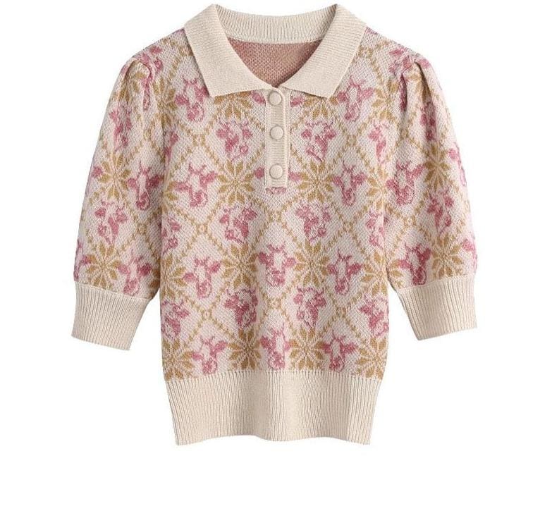 Pull Vintage Manches Courtes - Louise Vintage