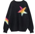 Pull Vintage Manches Lanterne Noir - Louise Vintage