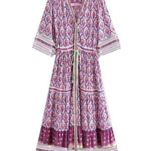 Robe 70s Hippie Grande Taille - Louise Vintage