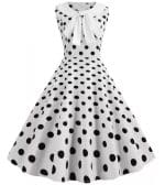 Robe à Pois Année 50 pas Cher - Louise Vintage