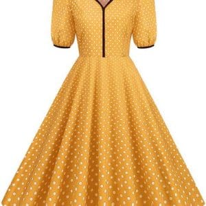 Robe Année 50 Jaune - Louise Vintage