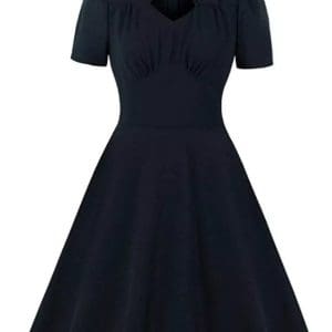 Robe Année 50 Noire - Louise Vintage