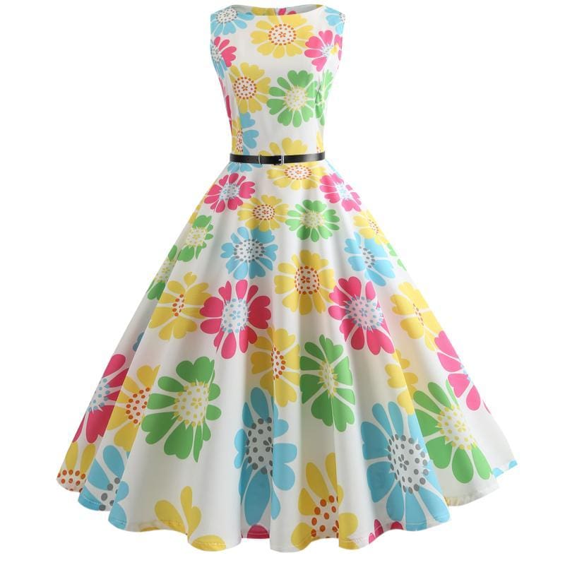 Robe Année 50 Pin Up pas Cher Happy - Louise Vintage