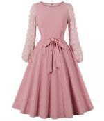 Robe Année 50 pour Mariage Rose - Louise Vintage