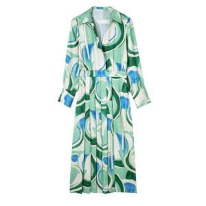 Robe Année 70 Couleur Verte - Louise Vintage