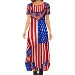 Robe Année 70 Drapeau USA - Louise Vintage