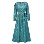Robe Année 70 Hippie Bleue - Louise Vintage