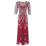 Robe Années 20 Grande Taille Rouge - Louise Vintage