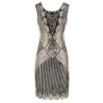 Robe Années 20 Or Grande Taille - Louise Vintage