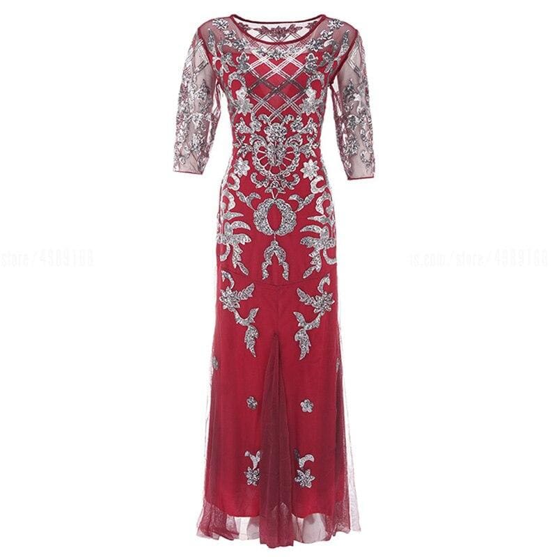 Robe Années 20 Rouge Vintage - Louise Vintage