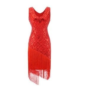 Robe Années 20 Vintage Grande Taille Rouge - Louise Vintage