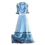 Robe Années 40 Bleu à Pois - Louise Vintage