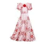 Robe Années 40 Rose Coeurs - Louise Vintage