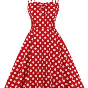Robe Années 50 Chic Rouge - Louise Vintage