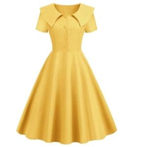 Robe Années 50 Jaune - Louise Vintage