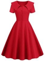 Robe Années 50 Rouge - Louise Vintage