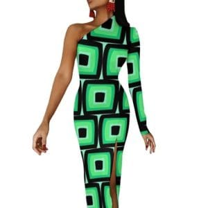 Robe Années 70 Verte - Louise Vintage