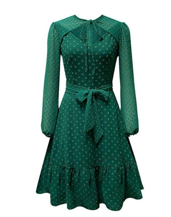 Robe Chic Années 50 Manches Longues - Louise Vintage
