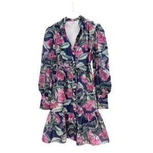 Robe Courte Années 40 Fleurie - Louise Vintage