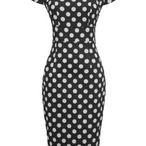Robe Crayon Année 50 Pois - Louise Vintage
