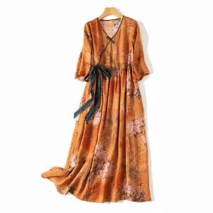 Robe de Soirée Année 70 Patchwork - Louise Vintage