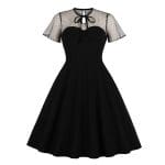 Robe de Soirée Années 50 Grande Taille Noire - Louise Vintage