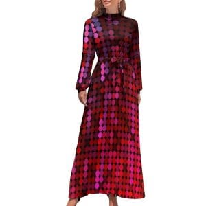 Robe Disco Année 70 Rouge - Louise Vintage