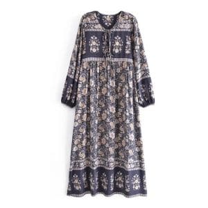 Robe Droite Année 70 Fleurs - Louise Vintage
