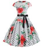 Robe Evasée Vintage Coquelicots - Louise Vintage