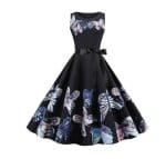 Robe Evasée Vintage Violette - Louise Vintage